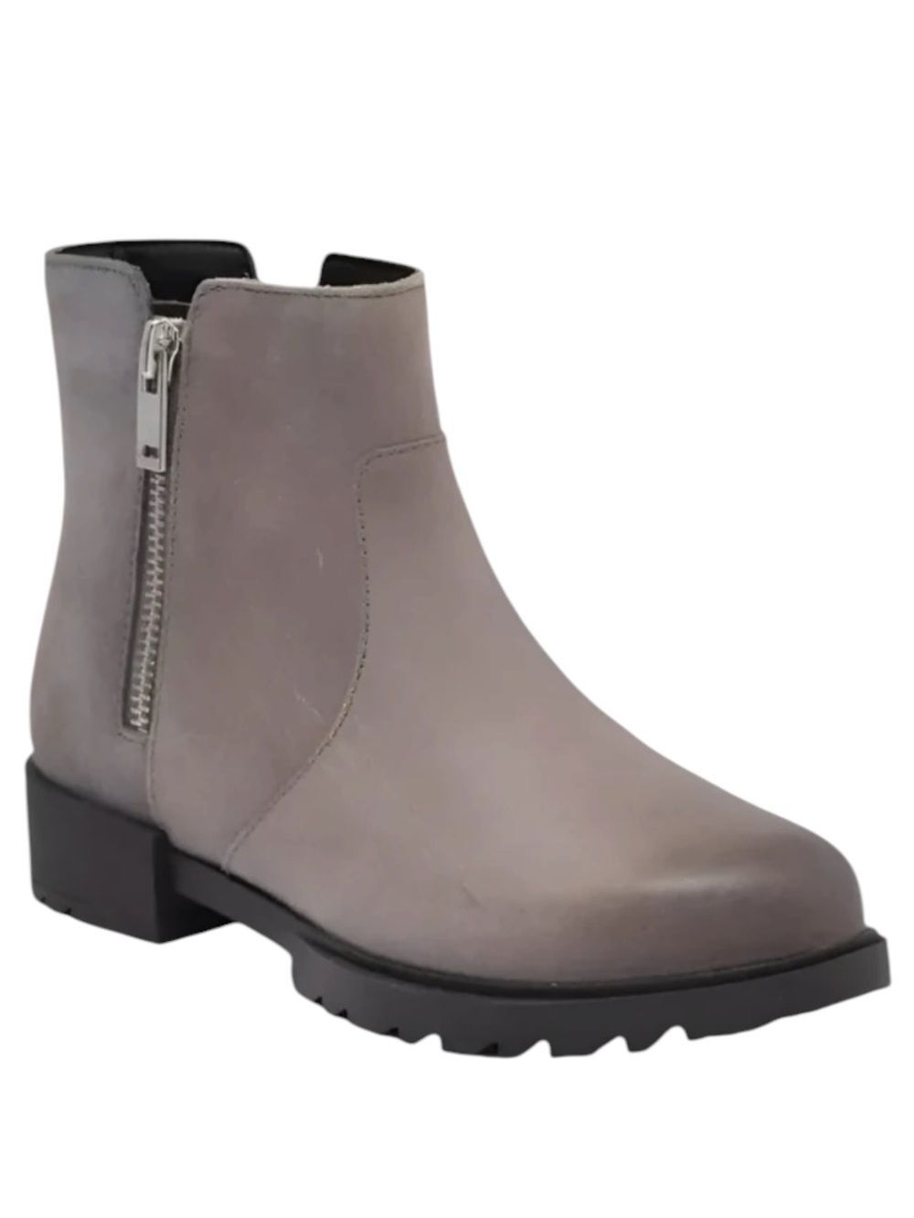 Sorel Emilie II Zip Waterproof Ankle Boots In Quarry Size 6